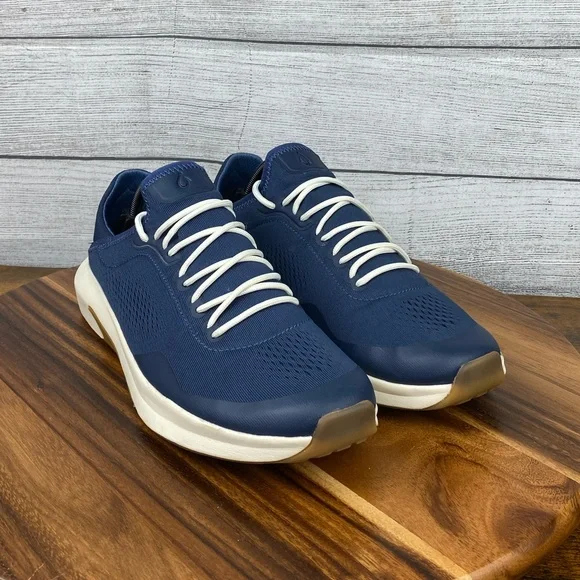 OluKai Kaholo Navy Blue Lace Up Sneaker Lightweight Mesh Men’s Shoe Size 11